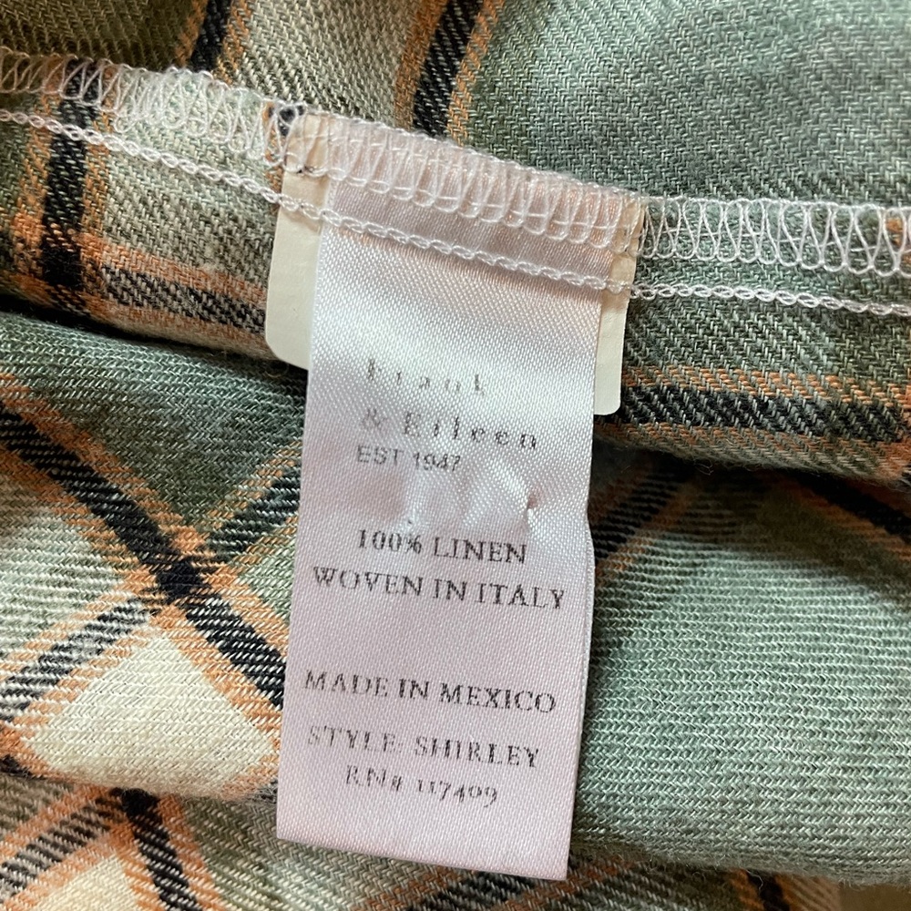 Frank & Eileen Green Sand Plaid Shirley Button Down Shirt - Picture 7 of 7